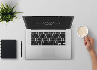 Ways To Stay Motivated While Doing An Online Course Desk with a laptop, notepad and coffee