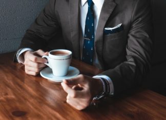 10 Secrets Of Absolutely Irresistible People Man in a tuxedo, drinking coffee