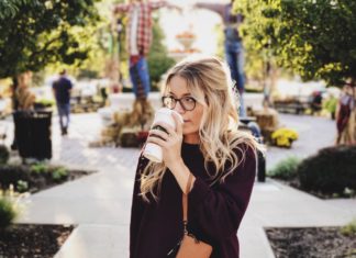 Listen to My Parents Or Follow My Heart-What Should I Do? Girl looking confused, while drinking coffee