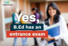 Yes, B. Ed. Has An Entrance Exam